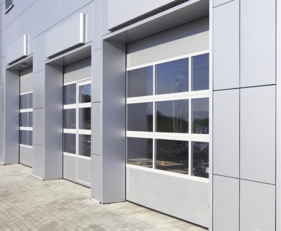 Панорамные ворота Алютех Alutrend в Кисловодске