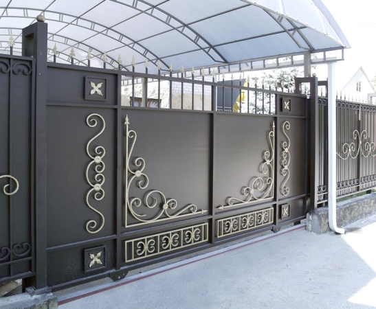 Металлические ворота в Кисловодске